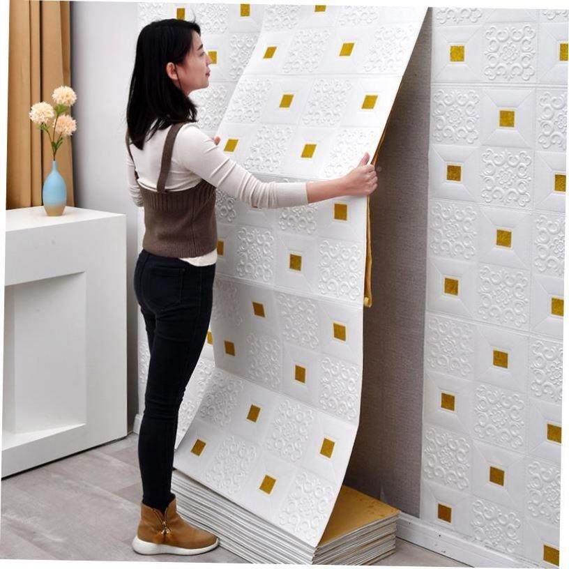 3D Wall Sticker Imitation Brick aterproof Wallpaper Room壁纸