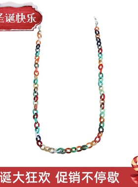 Fashion Star stitching resin pendant chain o