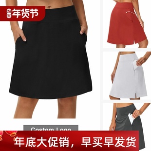 Piece Pants Mid Skirt Athletic Sports Mock Length Women