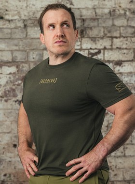 2025Resolve竞界·破限 限定英国SBD小标T恤男款纯棉健身运动休闲