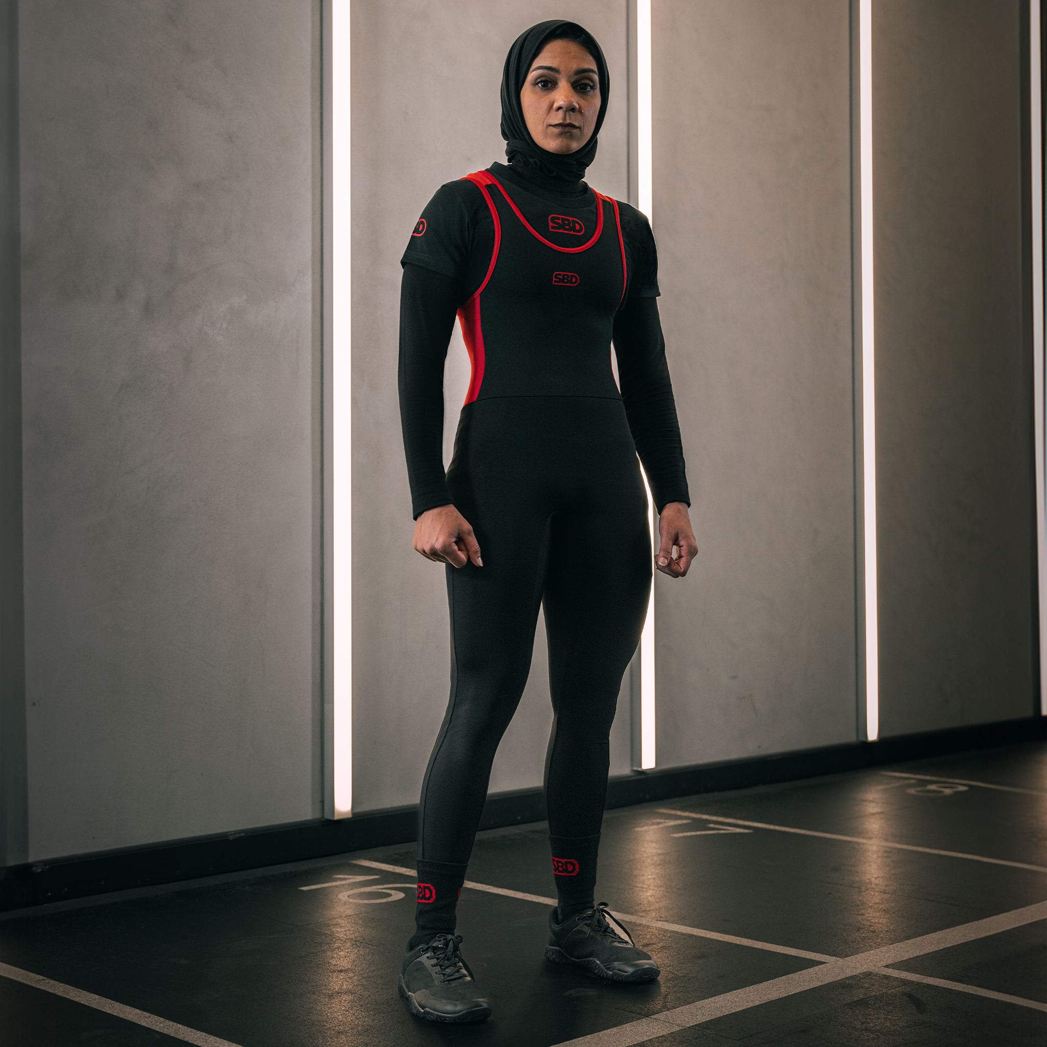 无袖举重服SBD弹性材质紧身透气