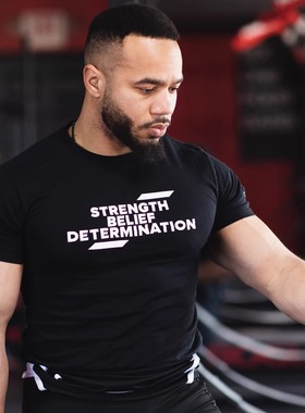 英国SBD 弦月限量配色系列 举重大力士硬拉深蹲训练纯棉T恤包邮