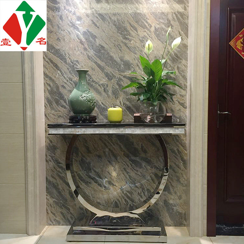 不锈钢超薄玄关柜 大理石走廊门厅桌轻奢现代简约入户过道装饰台|msdalam kategori perabot kediaman, kes/kelas Taiwan, stesen pintu masuk - dari Buy2taobao.com untuk memberikan perkhidmatan ejen Taobao profesional membeli