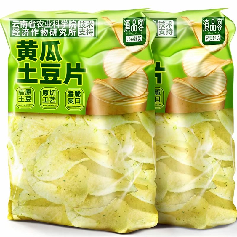 滇品客农科院云贵特产土豆片黄瓜味新中式原切薯片休闲追剧小零食,零食/坚果/特产,薯类制品,淘宝优惠券,粉丝福利购,淘宝优惠卷