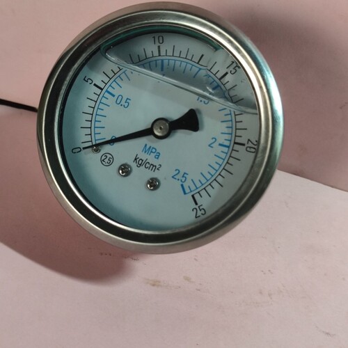 固定式消防水炮PS30高压消防炮通用型压力表配件2.5Mpa压力表水压