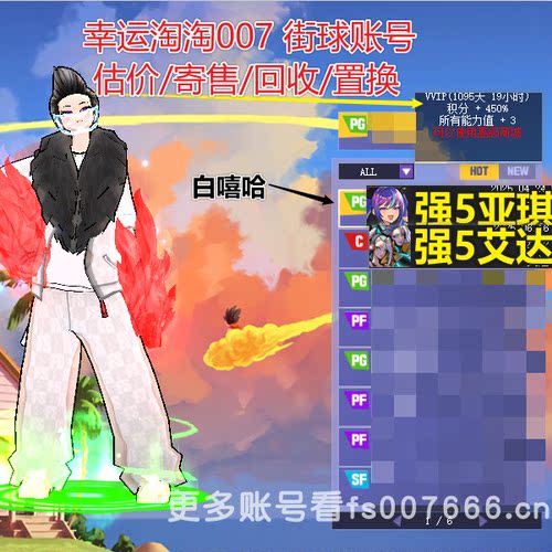 t344包赔街头篮球四区毕业中手帽亚琪pg白嘻哈徽记6666/艾达c