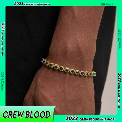 嘻哈小众冰糖网球手链