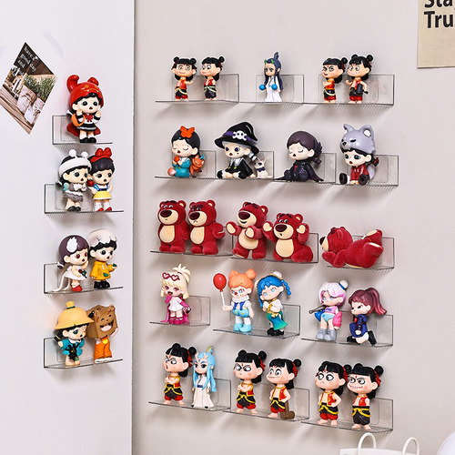 盲盒收纳展示架手办墙上置物架