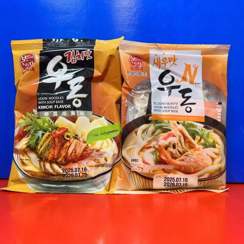 韩本故庄虾味乌冬面225克泡菜面