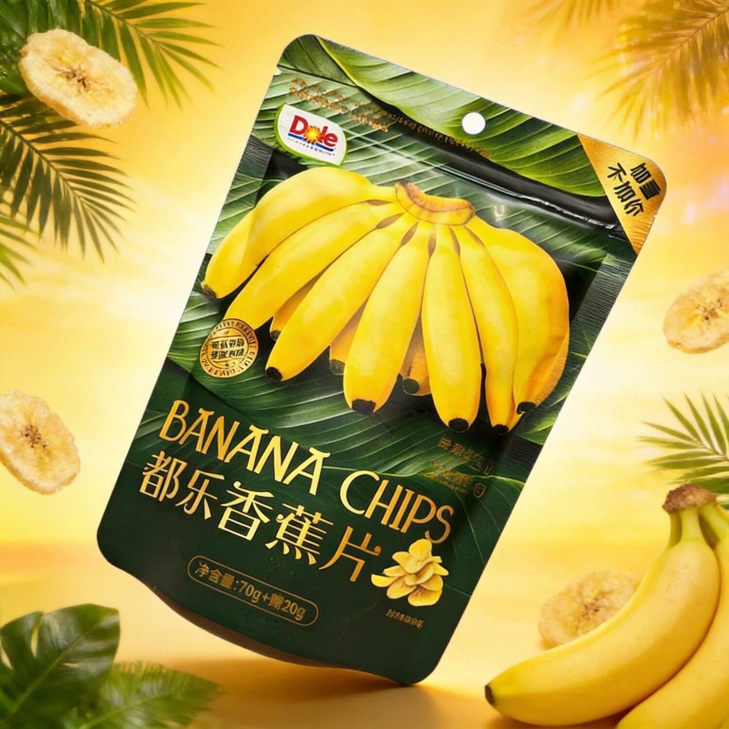 都乐香蕉片90克临期特价果干水果干蕉香浓郁菲律宾进口原料