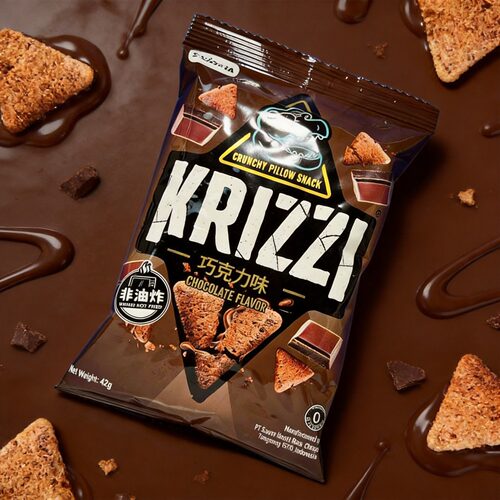 KRIZZI巧克力味夹心脆脆角42克