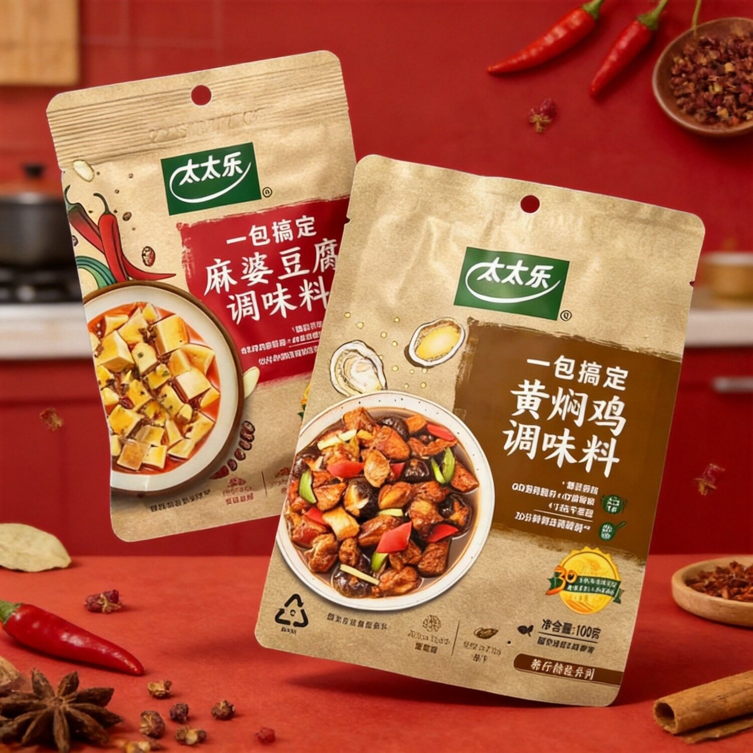 太太乐一包搞定调料系列 麻婆豆腐黄焖鸡100克家用临期调料特价