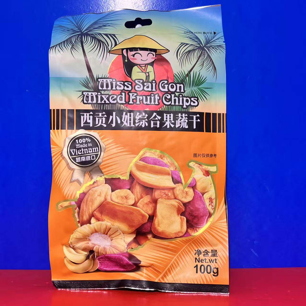 西贡小姐综合果蔬干100克休闲零食果干蔬菜干健康食品临期特价