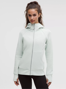 lululemon露露女装秋冬新款Scuba女士拉链连帽衫保暖舒适运动夹克