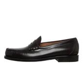 G.H. Bass Co.男士 代购 乐福鞋 透气舒适轻便耐磨黑色圆头平跟