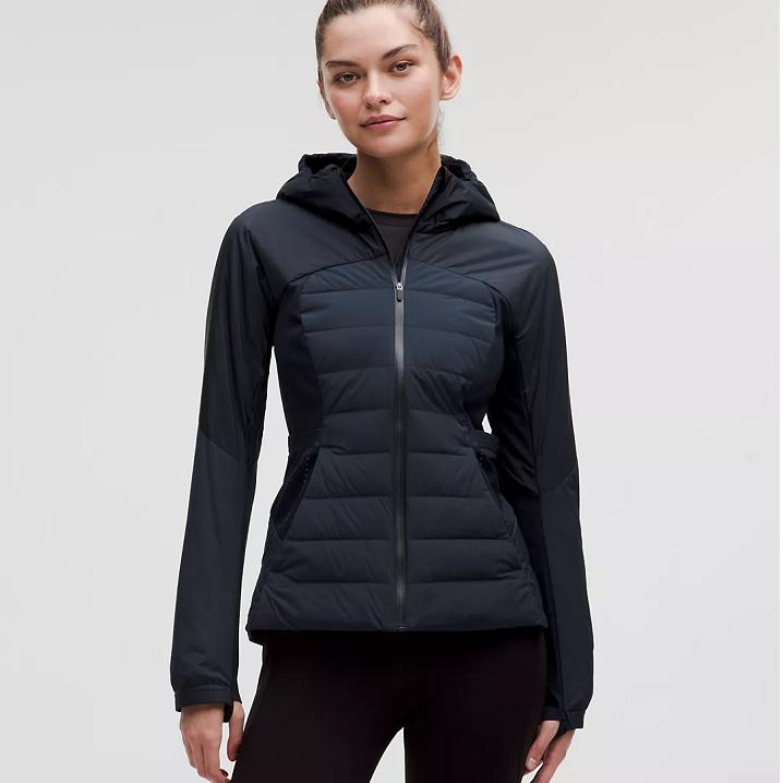 lululemon羽绒服新款女款Down For It All防雨雪保暖700羽绒服