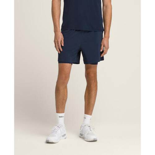 代购Wilson男士运动短裤防摩擦内置压缩层稳定贴合多口袋收纳