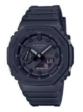 代购G-SHOCK男女腕表夜光计时闹钟世界时间黑色树脂防水矿物玻璃