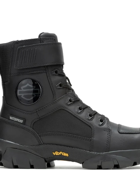 哈雷戴维森 新款男款哈雷靴子Maxson 6.25英寸马丁靴防水马靴黑色