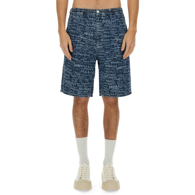 MARNI男士休闲牛仔长裤CM模特jeans