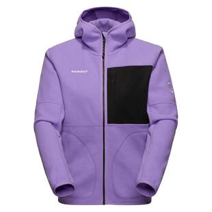 Mammut猛犸象女士抓绒衣保暖保暖层透气户外夹克连帽长袖