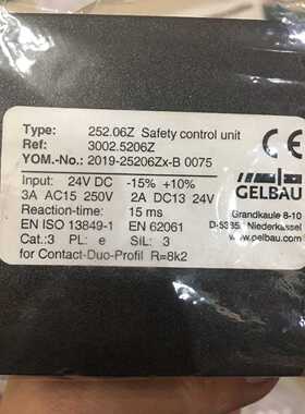 议价GELBAU 252.06Z Safety Control Unit 3002.5206Z 全新正品议