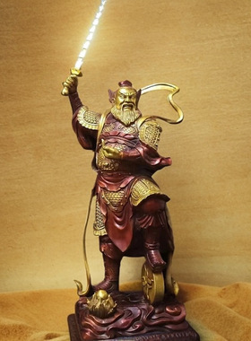 黄铜王灵官神像站像护法真君火神家用摆件都天大灵官王天君o