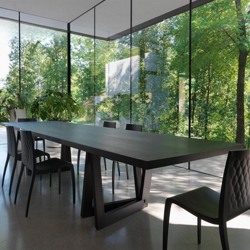 桌子美式工业风实木会议桌办公写字桌简约现代台式loft长桌电脑桌