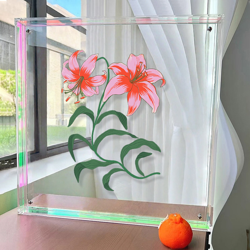 鲜花摆件装饰画新款客厅玄关餐厅挂画电视剧柜卧室床头书桌摆画