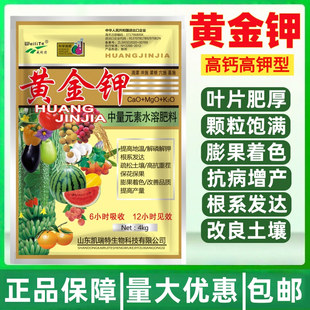 膨果黄金钾水溶肥瓜果蔬菜膨果靓果高钙高钾正品中量元素冲施肥料