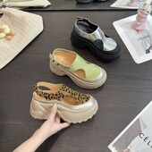 增高显脚百搭小个子配裙子女鞋 厚底凉鞋 外穿时尚 夏季 女2025新款