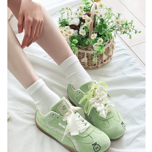 超火哈密瓜赛车鞋女2025新款休闲低帮薄底德训鞋女运动休闲阿甘鞋