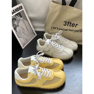 网面透气软底运动鞋 chic小众百搭休闲板鞋 子 女夏季 芭雷德训阿甘鞋