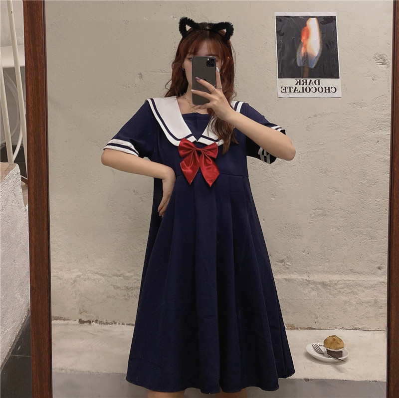Japanese Academy Navy collar sailor dress