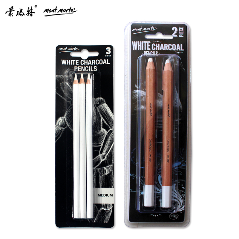 蒙瑪特白色素描鉛筆白色炭筆碳筆 加粗芯 軟性 高光筆白線筆