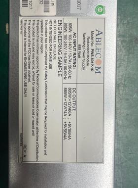 【议价】原装拆机 超微 ABLECOM PWS-801P-1R 88