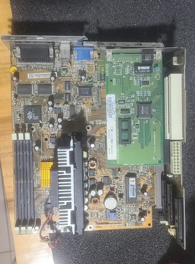 议价；老工控主板GA-6BNZ一套带CPU  SL356，有ISA