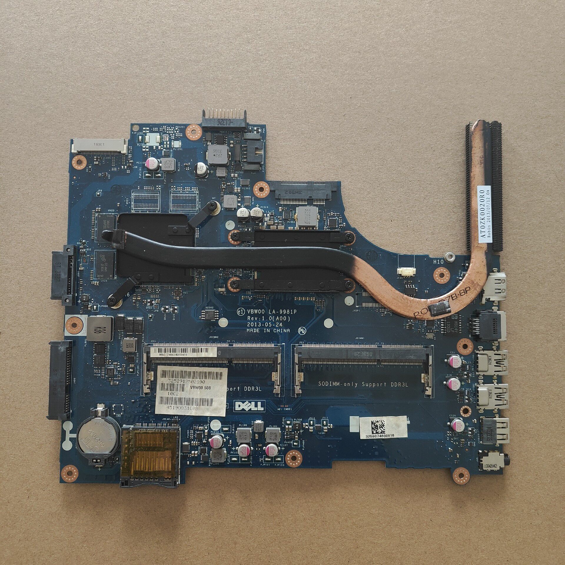【议价】戴尔 Inspiron 15R-5537 主板 LA-998