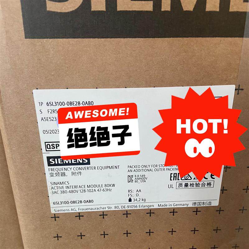 【议价】6SL3100-0BE28-0AB0