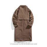 韩系风衣外套男士韩版潮流中长款过膝大衣F7300-P105【特价】，男装风衣，电商A007-1