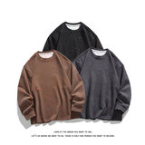 漆点长袖休闲宽松卫衣简约破洞圆领上衣男W4675-P48【特价】，男装卫衣，电商A007-1