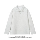 POLO领卫衣男女宽松休闲纯色美式解构上衣长袖T恤W4711-特P26，男装T恤，电商A007-1