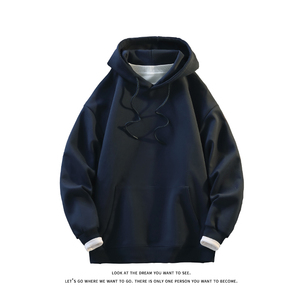 光板纯色简约连帽卫衣情侣款百搭基础韩系上衣W4690-特价P32，男装卫衣，电商A007-1