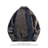 美式潮流落肩牛仔外套大码宽松男牛仔衣牛仔夹克JA6016-特价P68，男装工装外套，电商A007-1