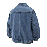 宽松多口袋做旧翻领外套美式复古工装牛仔夹克男JA7008-特价P65，男装夹克，电商A007-1