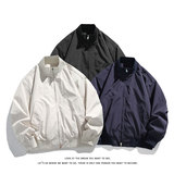 秋季新款拼接半开领夹克男女宽松休闲百搭高级感上衣J7350-特价31，男装夹克，电商A007-1