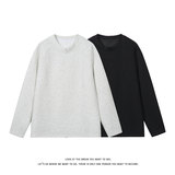 重磅休闲宽松上衣内搭极简风小领口套头长袖卫衣男W4713-特价P26，男装卫衣，电商A007-1