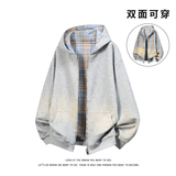 双面穿开衫卫衣长袖情侣宽松休闲百搭上衣外套W4600-P60【特价】，女装短外套，电商A007-1