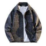 美式潮流落肩牛仔外套大码宽松男牛仔衣牛仔夹克JA6016-特价P68，男装工装外套，电商A007-1