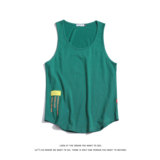 简约运动风宽松型背心男套头圆领纯棉无袖纯色背心B770-特价P18，男装背心/马甲，电商A007-1